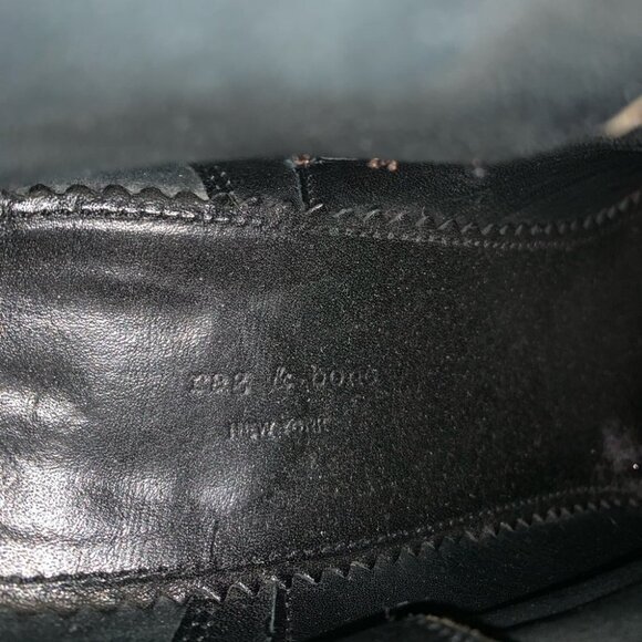 Rag & Bone Brown Leather Harrow Heeled Boots - Picture 10 of 10